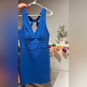 BCX Royal Blue Backless Dress
